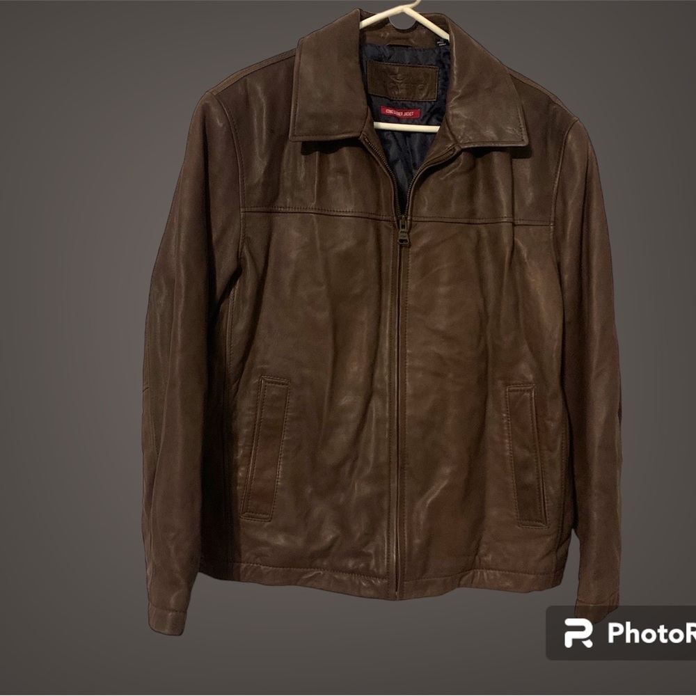 Vintage Dockers Iconic Bomber Jacket- Medium Dark Brown